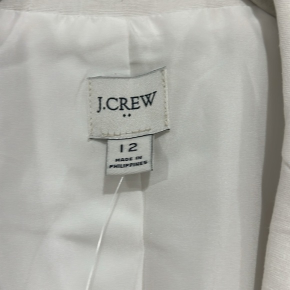 J. Crew Factory Linen-blend One-button Blazer White Size 12 - Picture 5 of 7